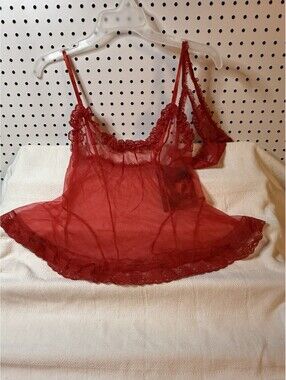 🎄 Women’s Extreme Fantasy Lingerie New With Tag Red Medium Set